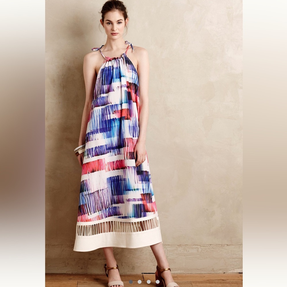 Anthropologie “Sonora” Sachin + Babi water color dress